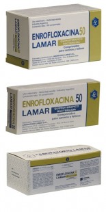 ENROFLOXACINA 50 MG X TABLETA (12 COMP)